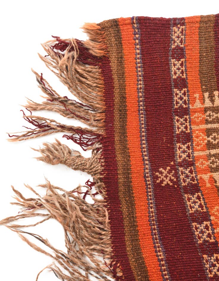 Detail image of 4' 9 x 11' 2  Hand Woven Kilim Fars Wool Runner Rug