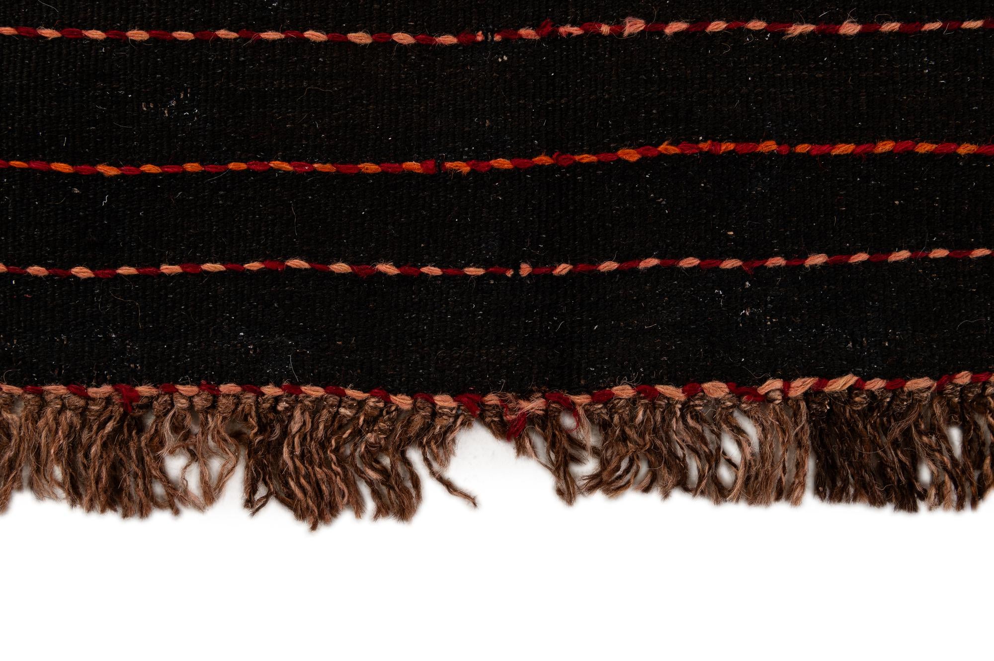135cm x 425cm Hand Woven Kilim Fars Wool Runner Rug