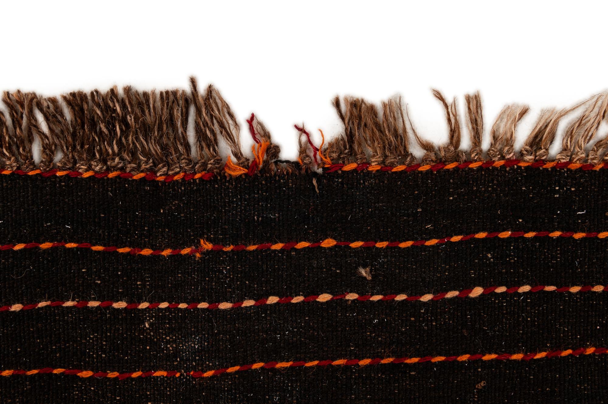 135cm x 425cm Hand Woven Kilim Fars Wool Runner Rug