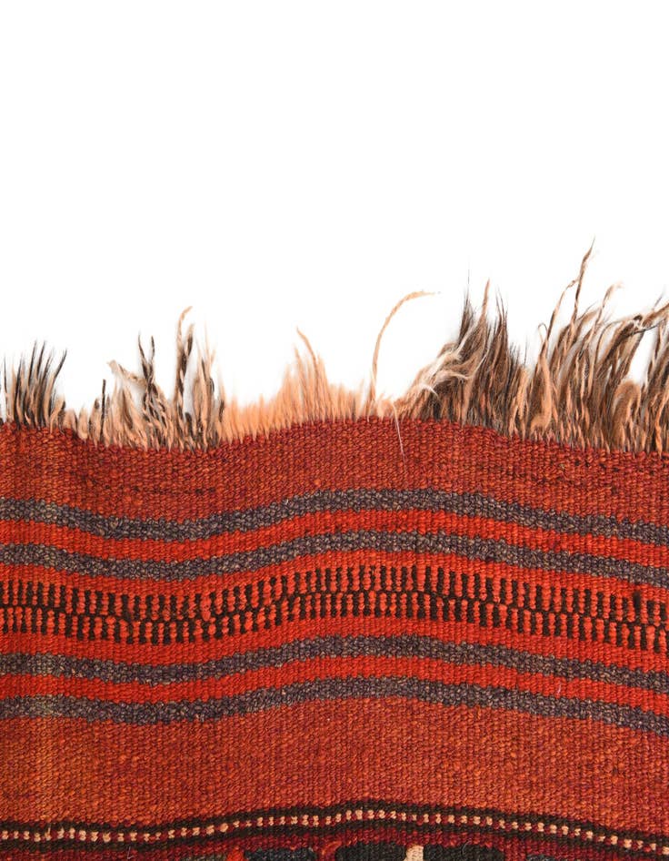 Detail image of 4' 6 x 11' 1  Hand Woven Kilim Fars Wool Runner Rug