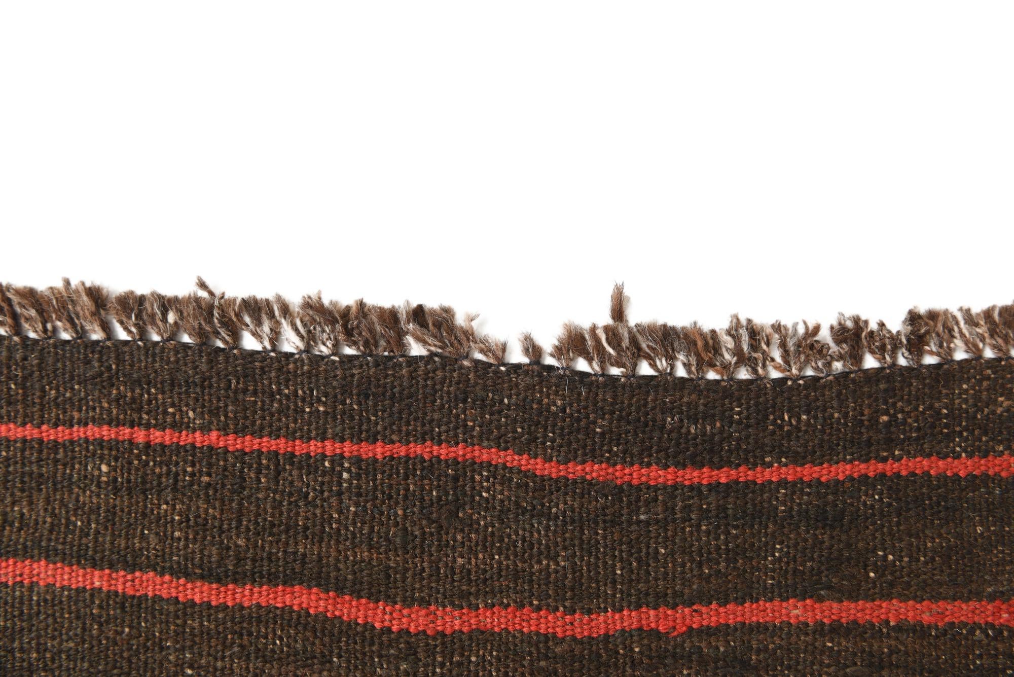 5' 6 x 9' 10 Hand Woven Kilim Fars Wool Runner Rug