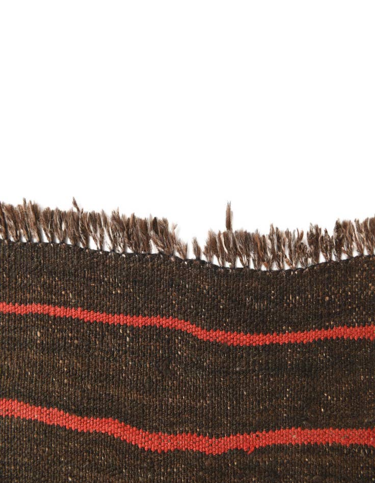 Detail image of 5' 6 x 9' 10  Hand Woven Kilim Fars Wool Runner Rug