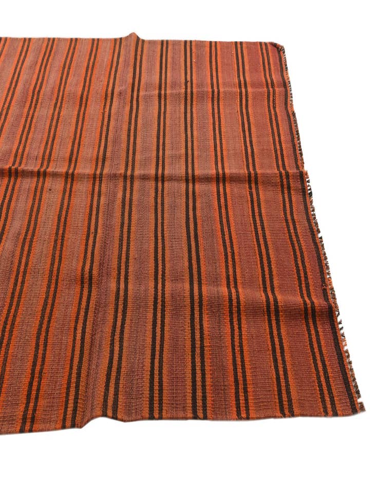 Detail image of 4' 7 x 10'  Hand Woven Kilim Fars Wool Runner Rug