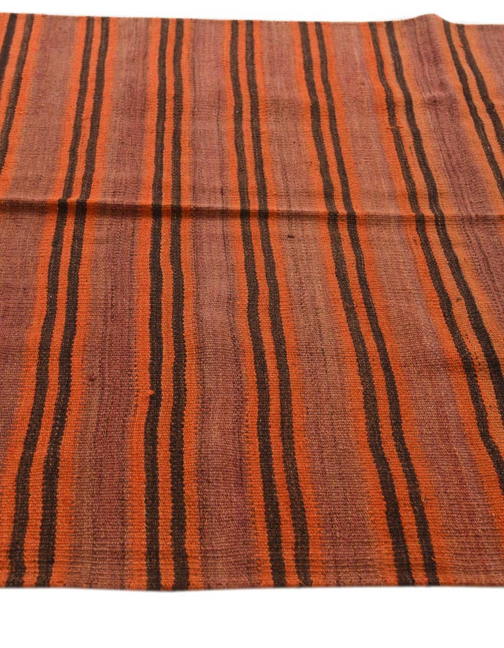 Detail image of 4' 7 x 10'  Hand Woven Kilim Fars Wool Runner Rug