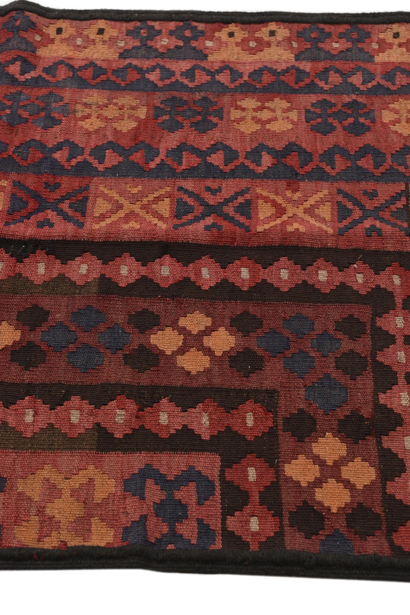 2' 10 x 14' 6 Hand Woven Kilim Fars Wool Runner Rug