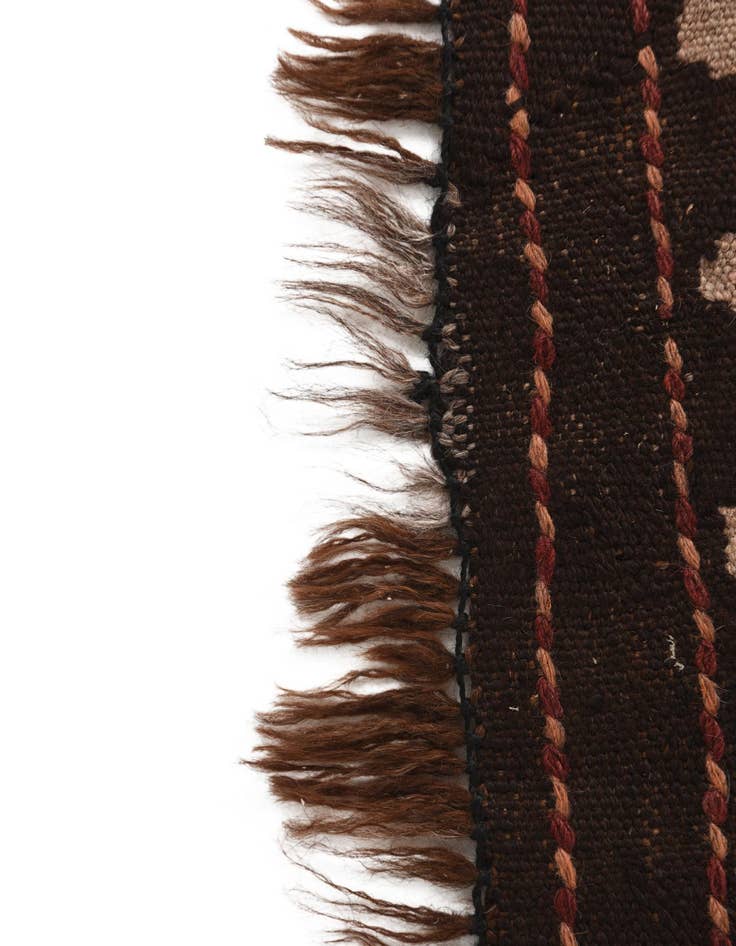 Detail image of 2' 10 x 14' 6  Hand Woven Kilim Fars Wool Runner Rug