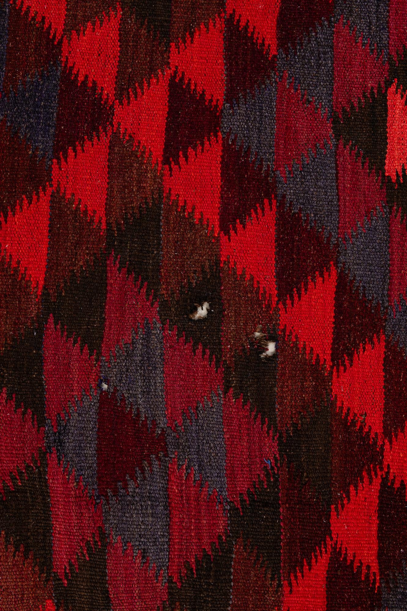 4' 5 x 14' 9 Hand Woven Kilim Fars Wool Runner Rug