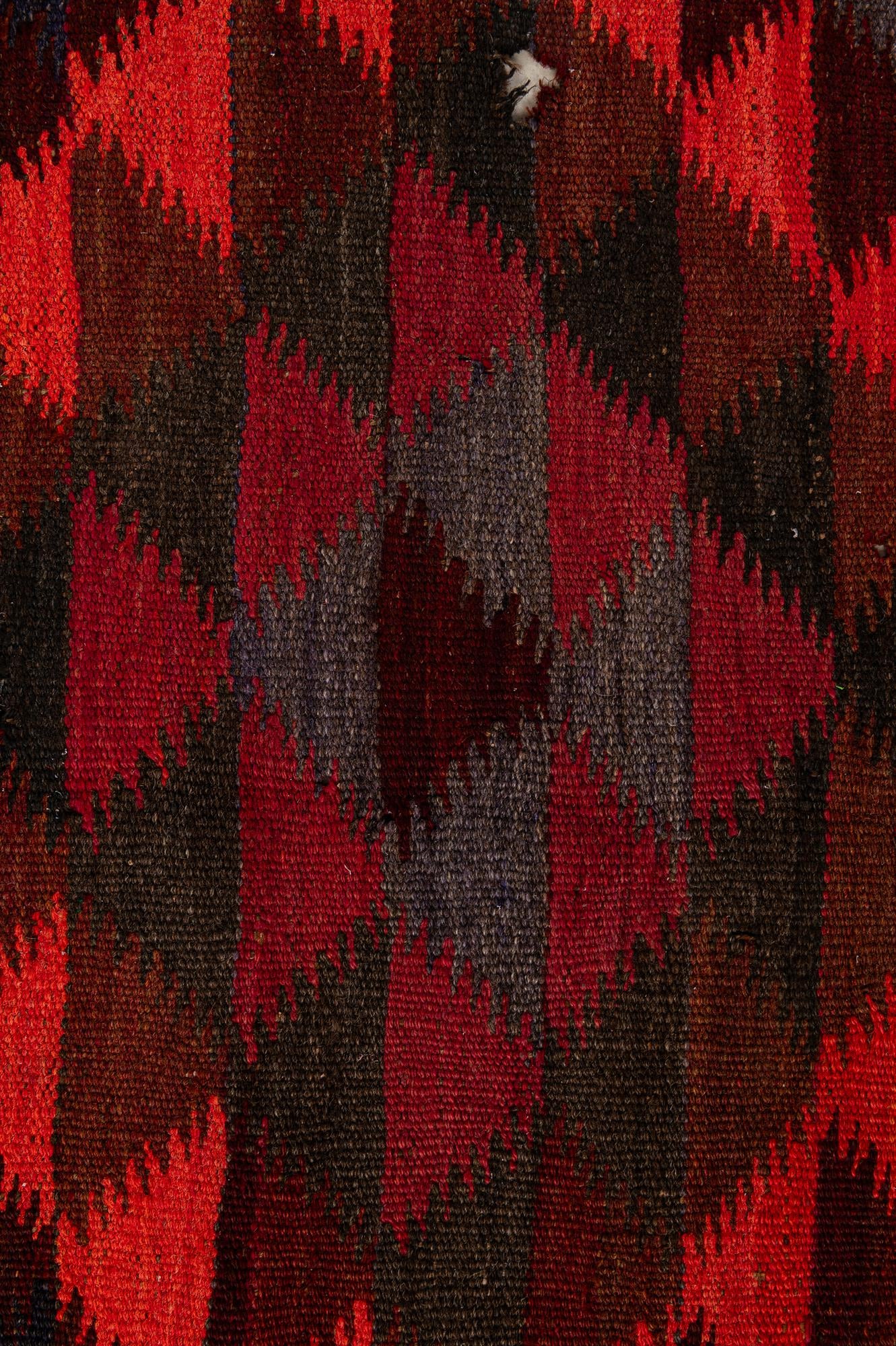 4' 5 x 14' 9 Hand Woven Kilim Fars Wool Runner Rug