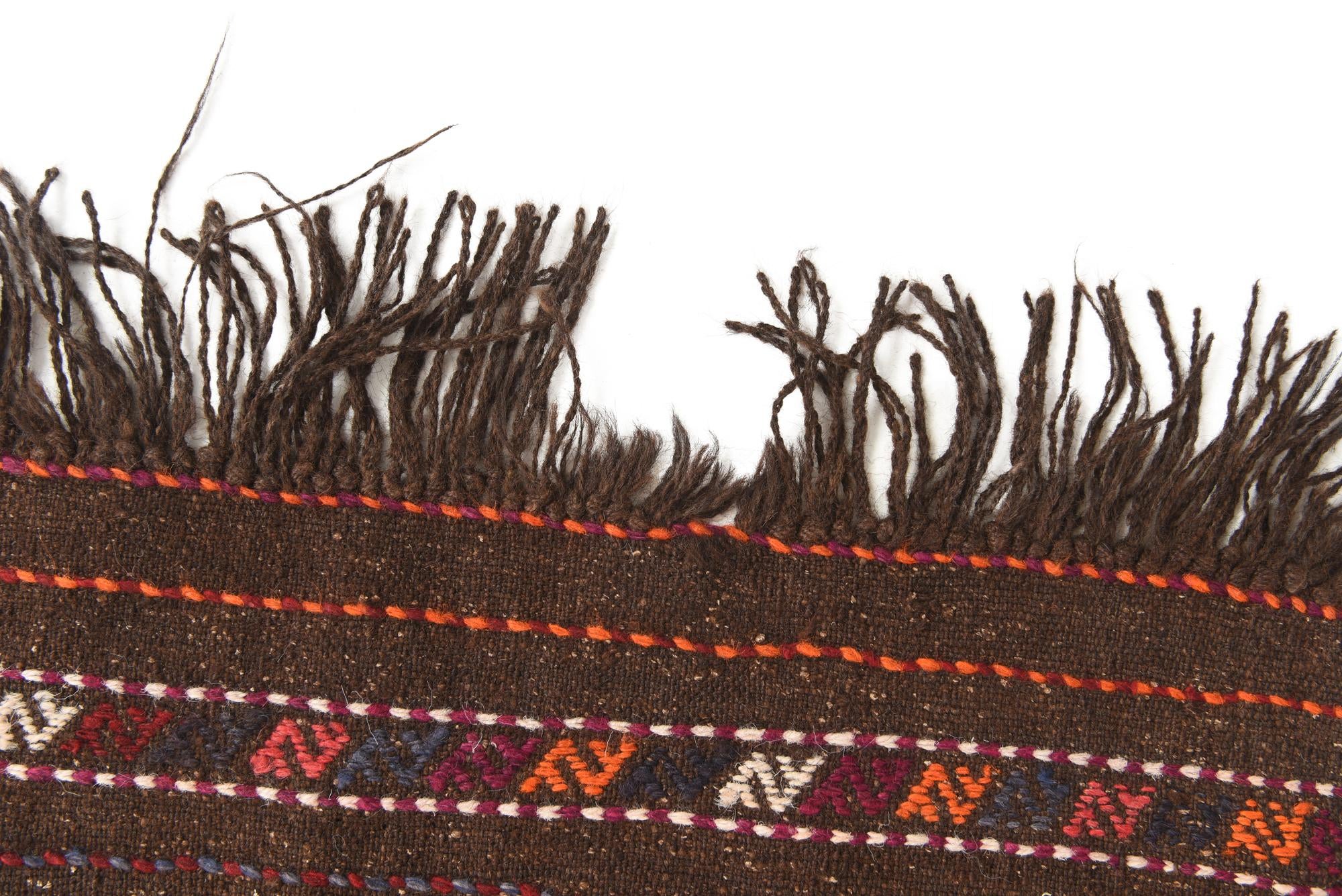2' 4 x 10' 1 Hand Woven Kilim Fars Wool Runner Rug