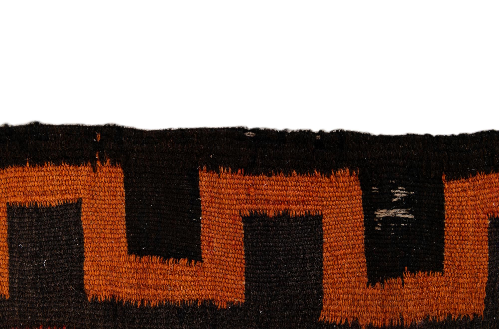4' 4 x 11' 1 Hand Woven Kilim Fars Wool Runner Rug