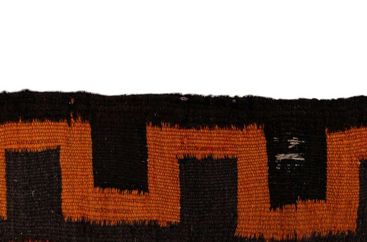 4' 4 x 11' 1 Hand Woven Kilim Fars Wool Runner Rug