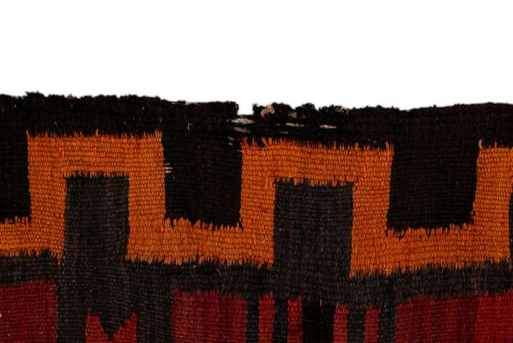 4' 4 x 11' 1 Hand Woven Kilim Fars Wool Runner Rug