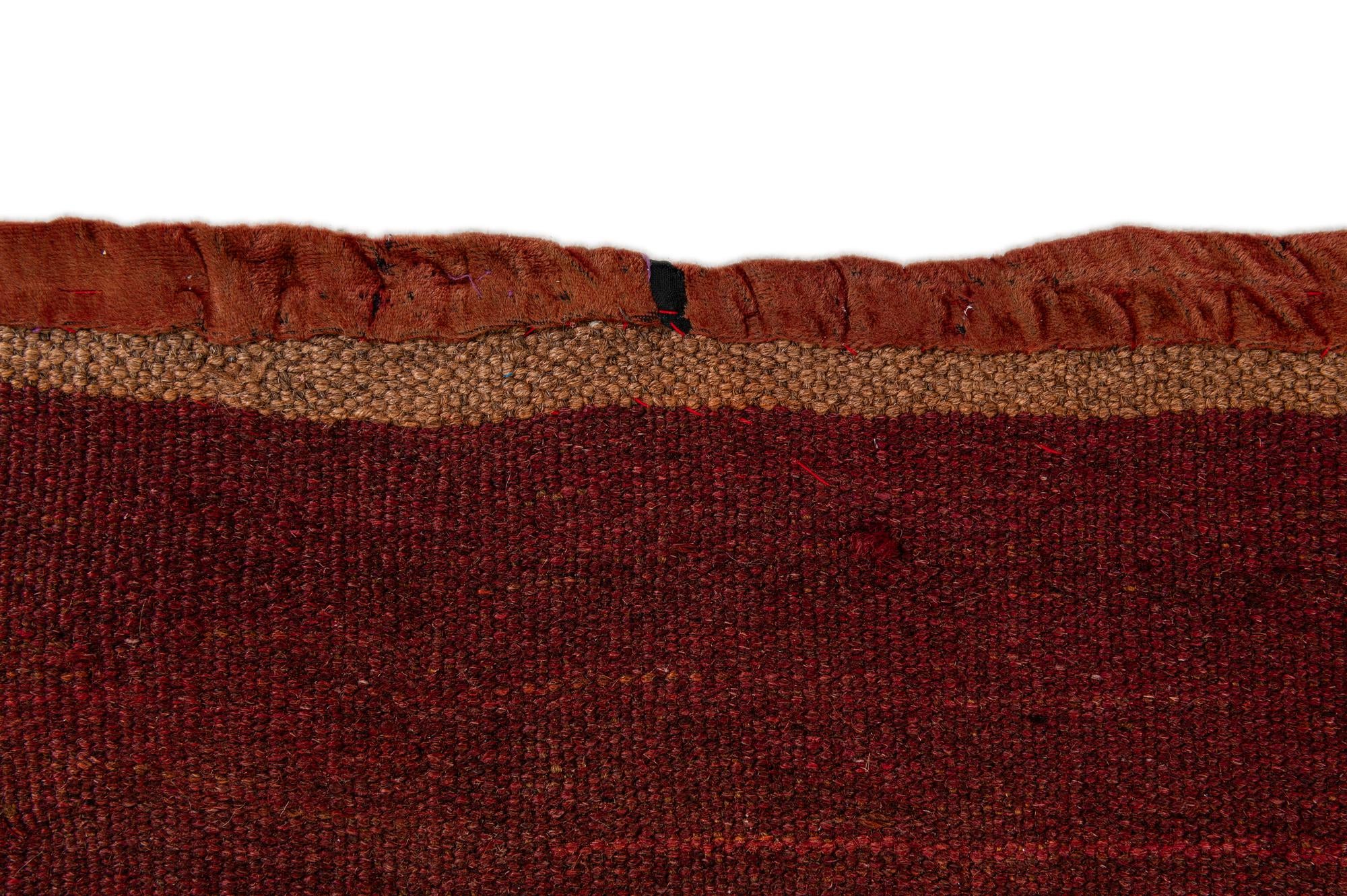 125cm x 435cm Hand Woven Kilim Fars Wool Runner Rug