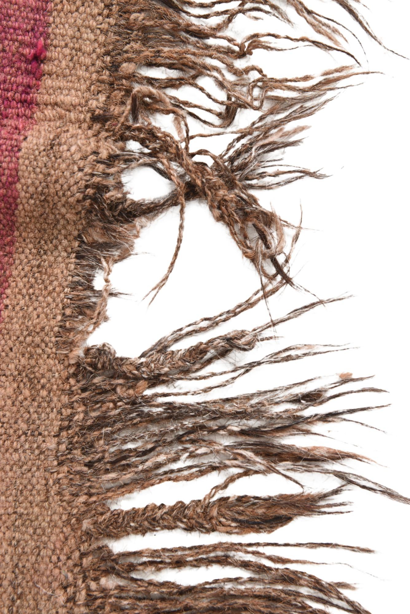 4' 5 x 9' 9 Hand Woven Kilim Fars Wool Runner Rug
