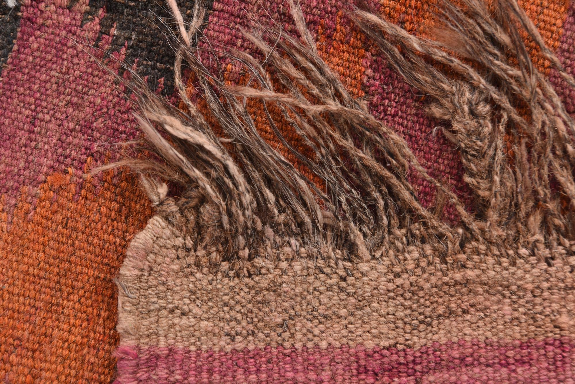 4' 5 x 9' 9 Hand Woven Kilim Fars Wool Runner Rug