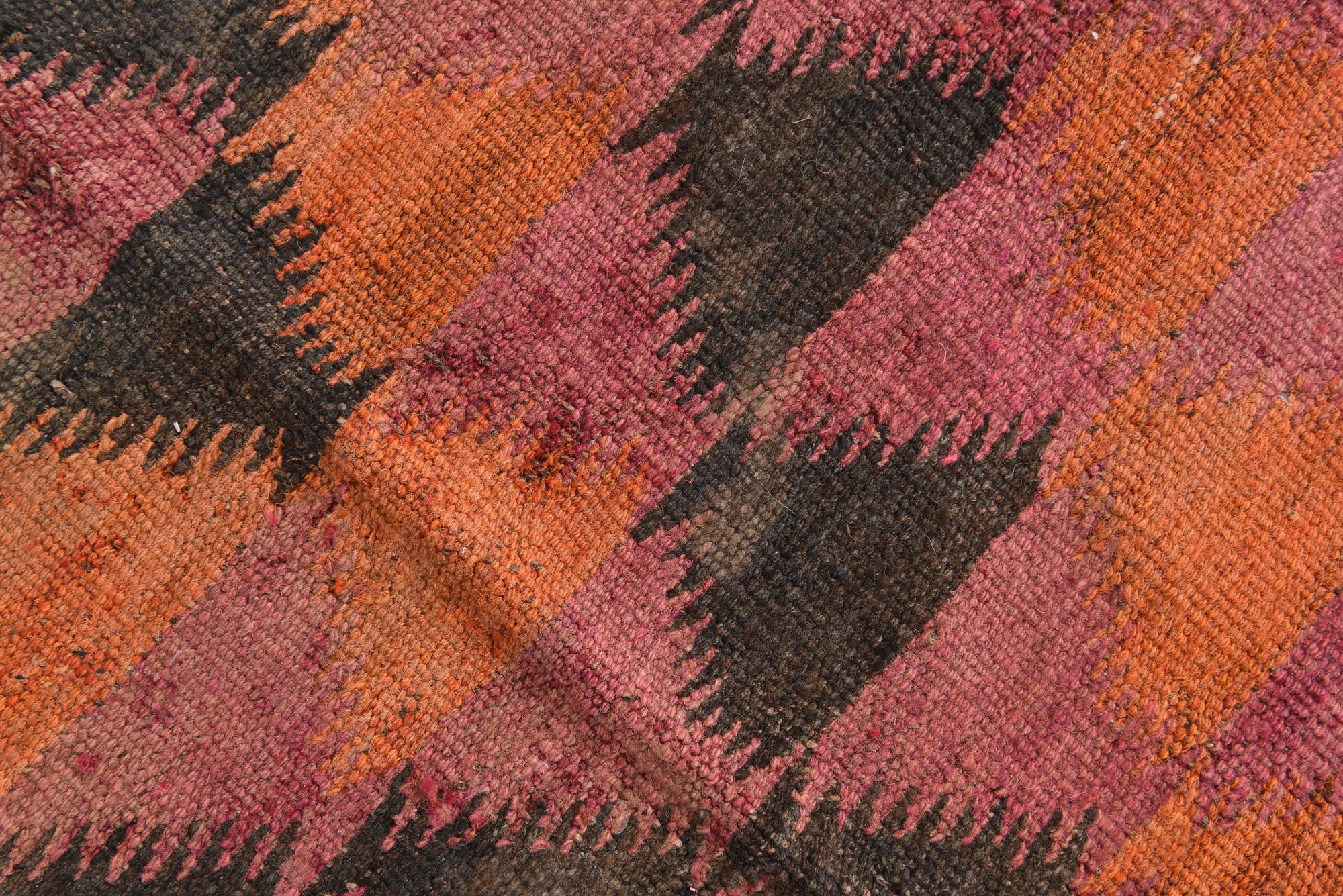 4' 5 x 9' 9 Hand Woven Kilim Fars Wool Runner Rug