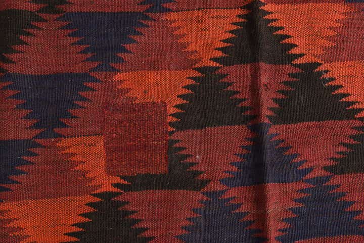 4' 7 x 10' 9 Hand Woven Kilim Fars Wool Runner Rug