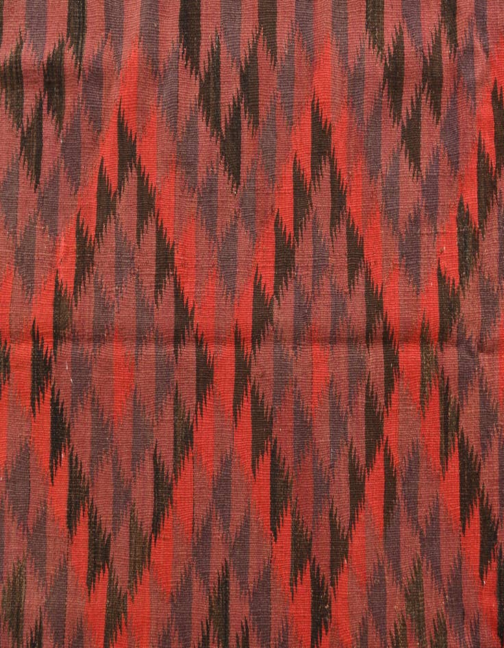 Detail image of 4' x 12' 3  Hand Woven Kilim Fars Wool Runner Rug