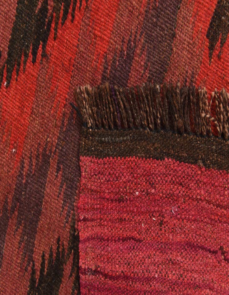 Detail image of 4' x 12' 3  Hand Woven Kilim Fars Wool Runner Rug