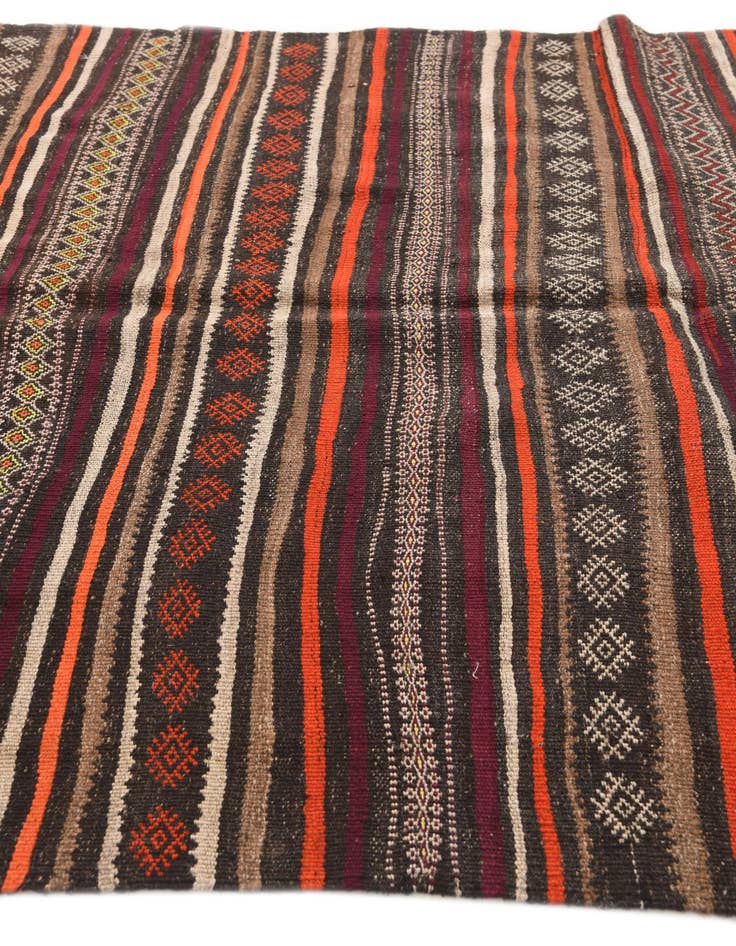 Detail image of 5' 9 x 12' 1  Hand Woven Kilim Fars Wool Runner Rug