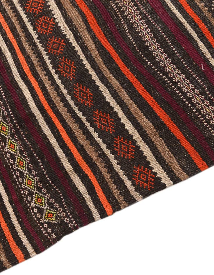 Detail image of 5' 9 x 12' 1  Hand Woven Kilim Fars Wool Runner Rug