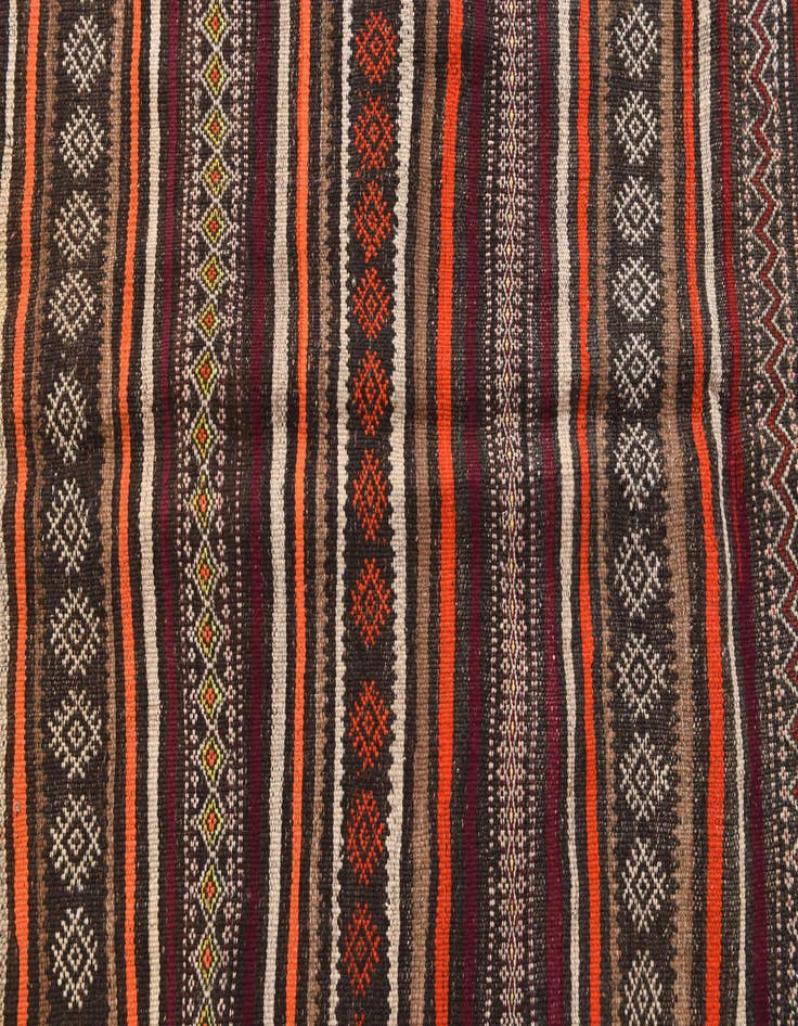 Detail image of 5' 9 x 12' 1  Hand Woven Kilim Fars Wool Runner Rug