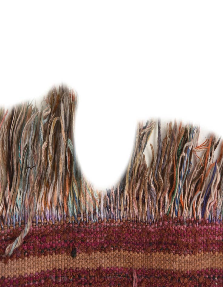 Detail image of 4' 2 x 11'  Hand Woven Kilim Fars Wool Runner Rug