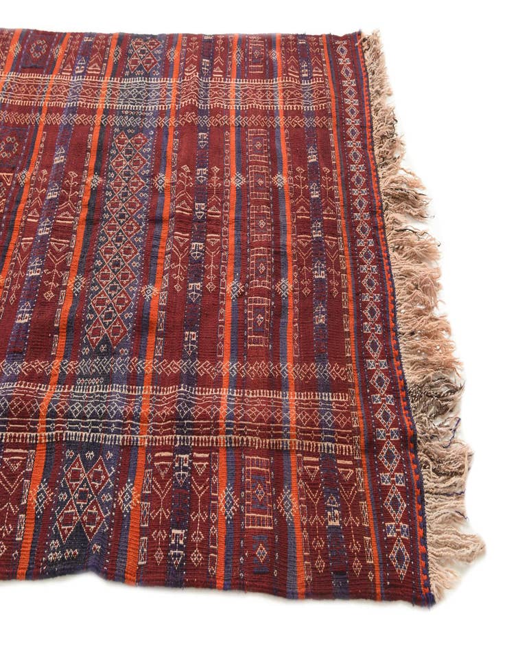 Detail image of 4' 9 x 12' 6  Hand Woven Kilim Fars Wool Runner Rug