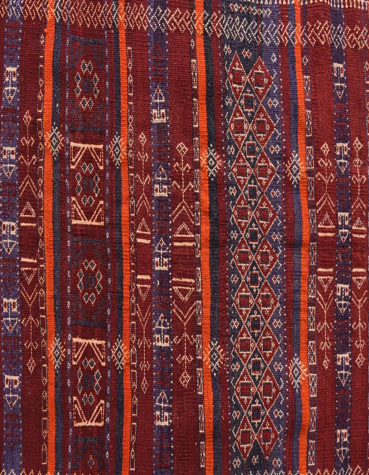Detail image of 4' 9 x 12' 6  Hand Woven Kilim Fars Wool Runner Rug