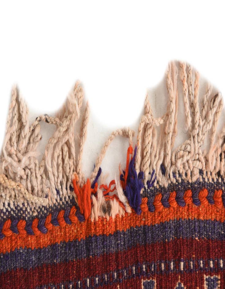 Detail image of 4' 9 x 12' 6  Hand Woven Kilim Fars Wool Runner Rug