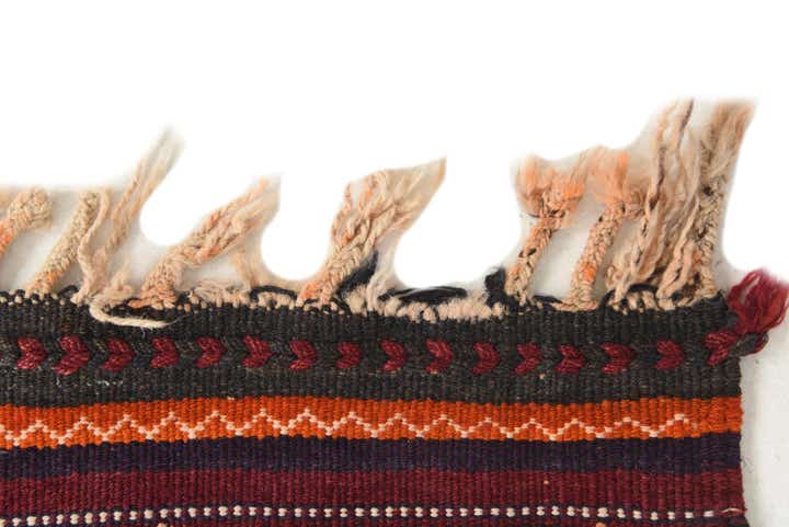 4' 10 x 11' Hand Woven Kilim Fars Wool Runner Rug