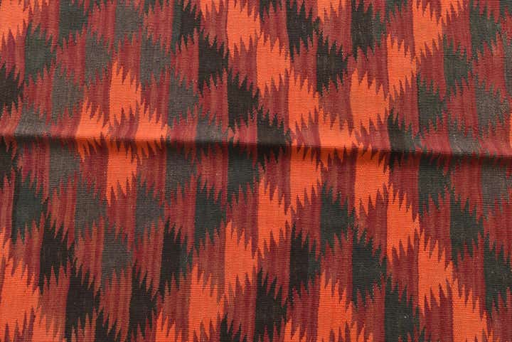 4' 2 x 15' Hand Woven Kilim Fars Wool Runner Rug
