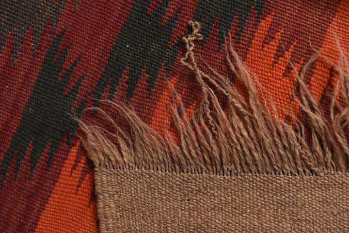 4' 2 x 15' Hand Woven Kilim Fars Wool Runner Rug