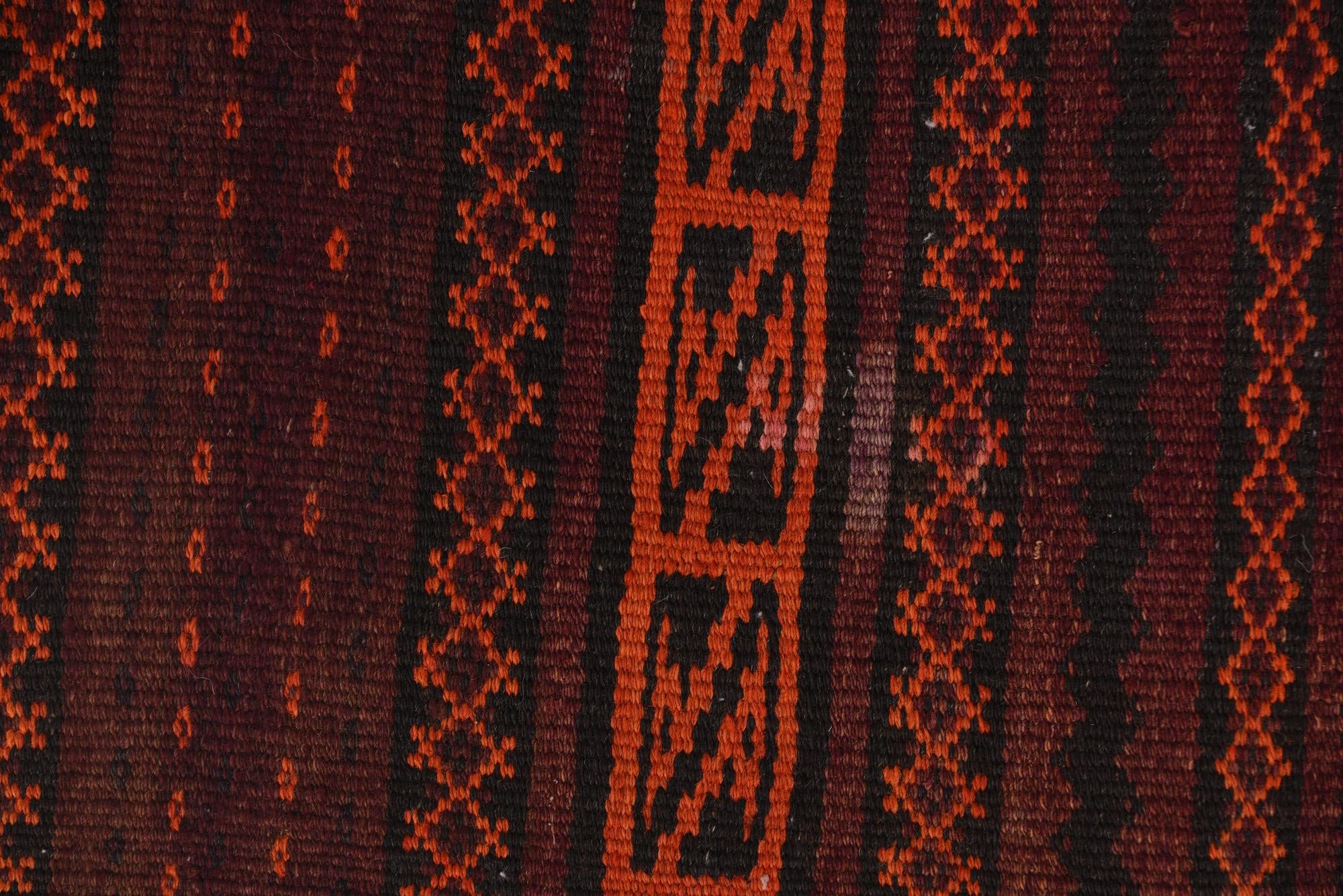3' 4 x 9' 8 Hand Woven Kilim Fars Wool Runner Rug