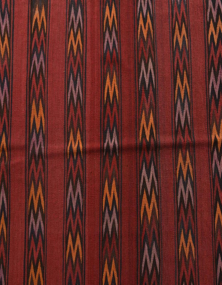 Detail image of 4' 3 x 15' 2  Hand Woven Kilim Fars Wool Runner Rug