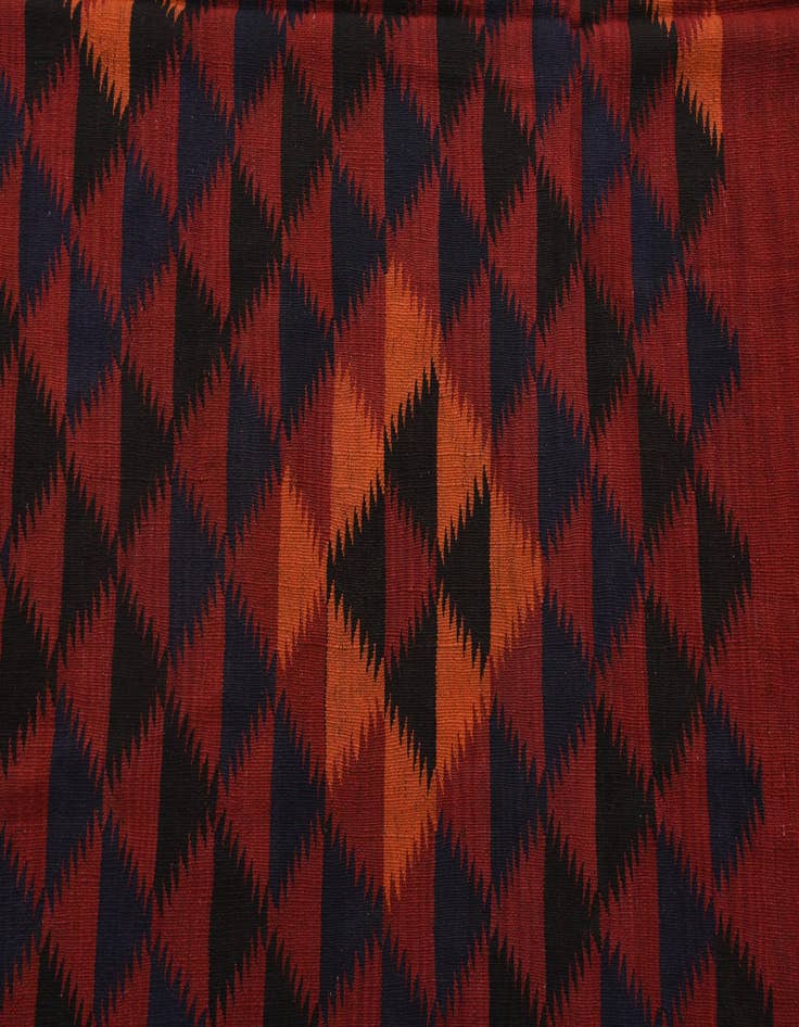 Detail image of 4' 7 x 12' 5  Hand Woven Kilim Fars Wool Runner Rug