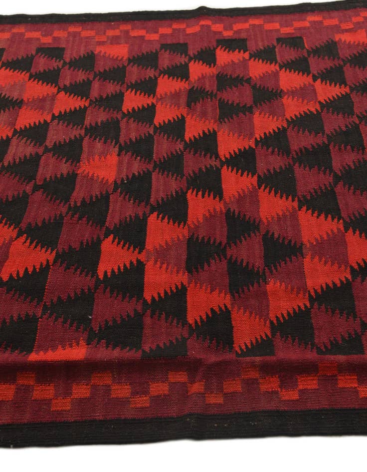 Detail image of 4' 3 x 14' 6  Hand Woven Kilim Fars Wool Runner Rug