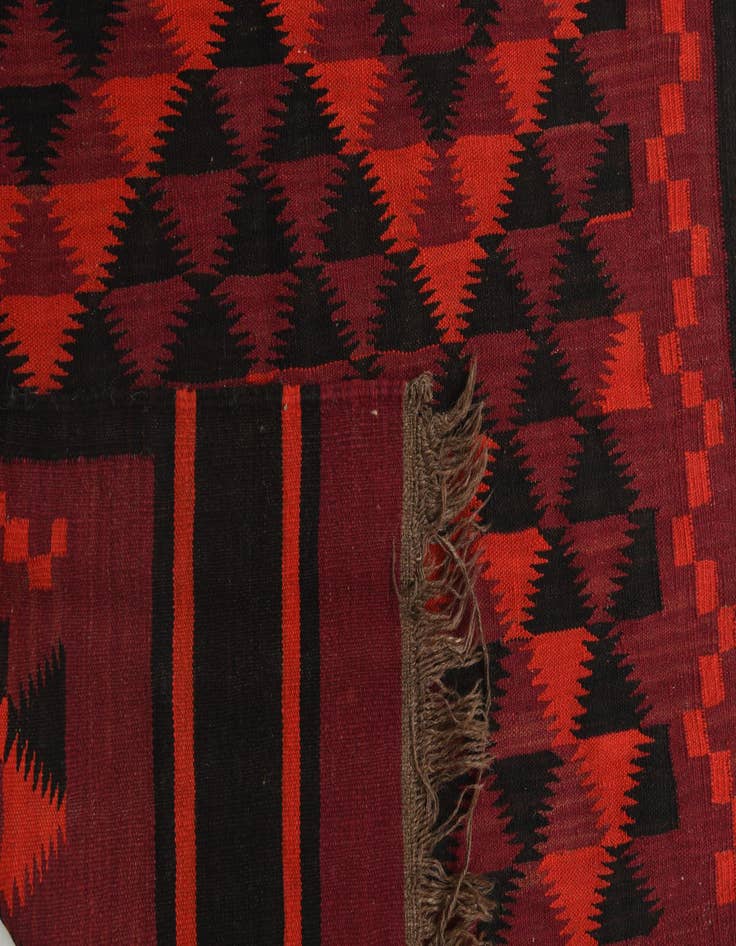 Detail image of 4' 3 x 14' 6  Hand Woven Kilim Fars Wool Runner Rug