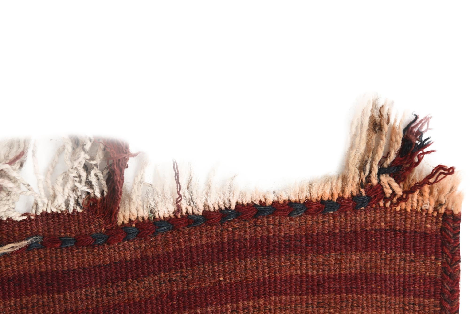 4' 6 x 10' 9 Hand Woven Kilim Fars Wool Runner Rug