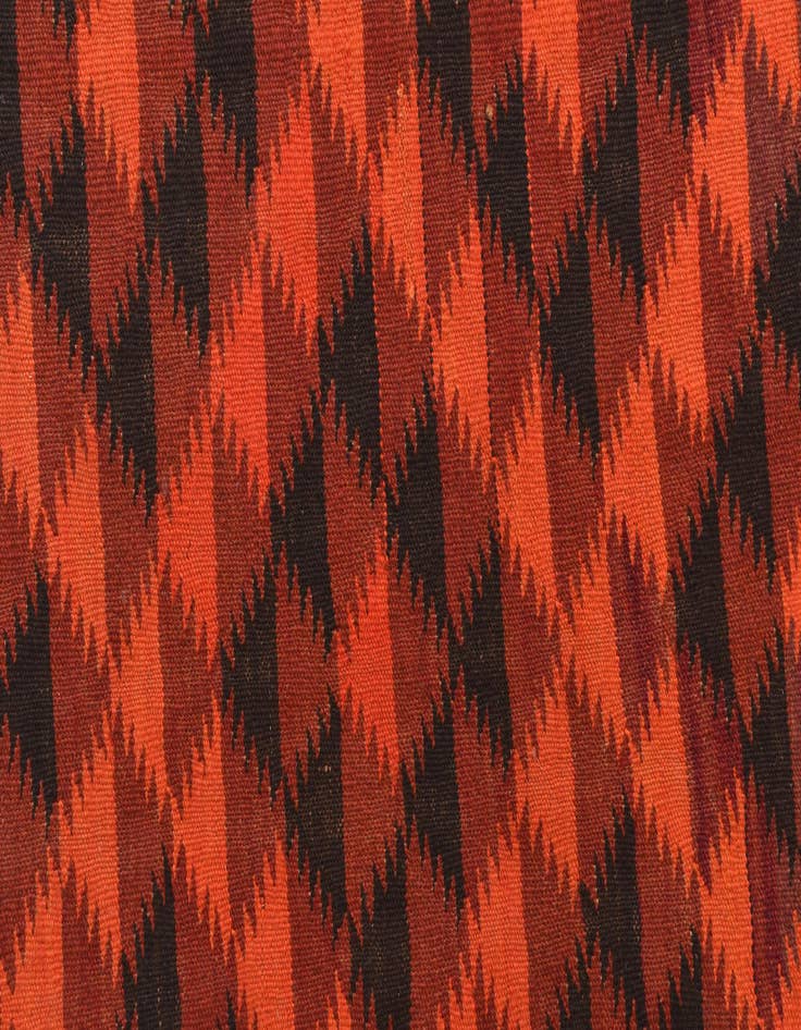 Detail image of 4' 4 x 12' 1  Hand Woven Kilim Fars Wool Runner Rug