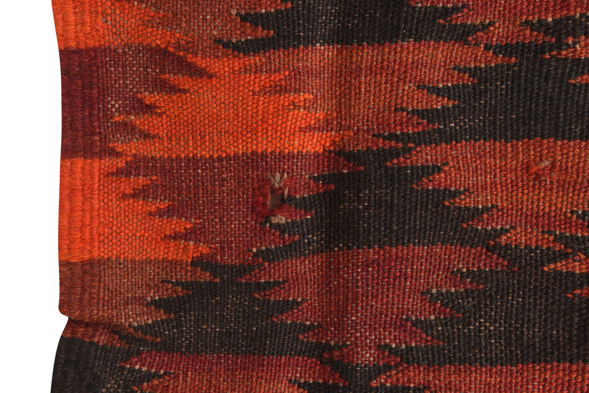 4' 1 x 13' 2 Hand Woven Kilim Fars Wool Runner Rug
