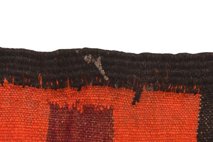 4' 1 x 13' 2 Hand Woven Kilim Fars Wool Runner Rug