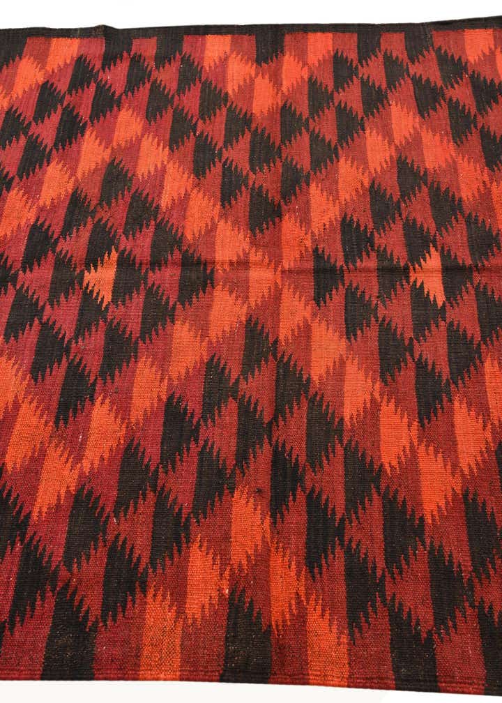 4' 6 x 11' 7 Hand Woven Kilim Fars Wool Runner Rug