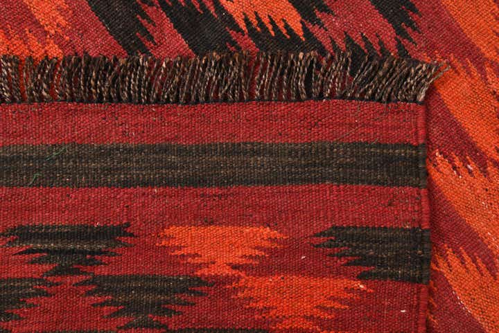 4' 6 x 11' 7 Hand Woven Kilim Fars Wool Runner Rug