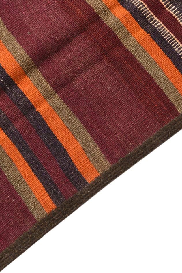Detail image of 55cm x 275cm Hand Woven Kilim Fars Wool Runner Rug