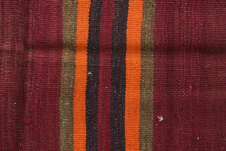 Detail image of 55cm x 275cm Hand Woven Kilim Fars Wool Runner Rug