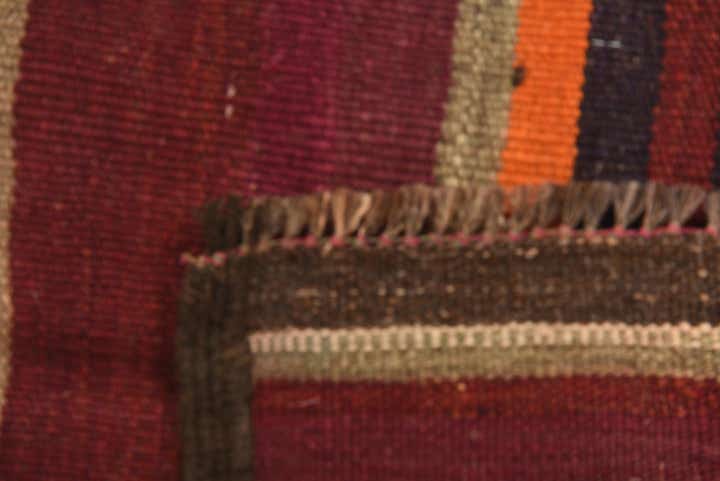 1' 9 x 9' Hand Woven Kilim Fars Wool Runner Rug