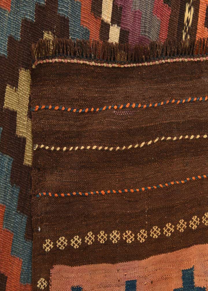 5' 10 x 13' 2 Hand Woven Kilim Fars Wool Runner Rug