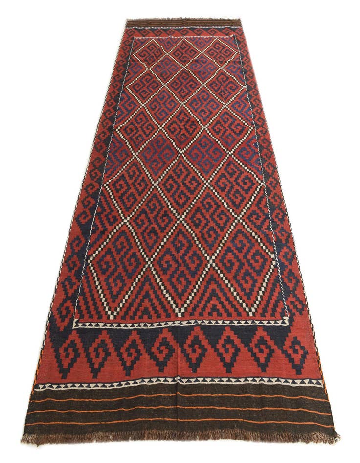 Detail image of 6' 5 x 12'  Hand Woven Kilim Fars Wool Runner Rug