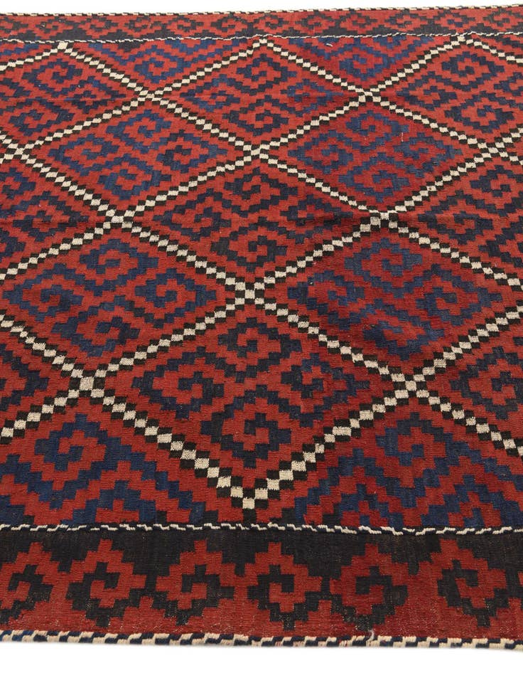 Detail image of 6' 5 x 12'  Hand Woven Kilim Fars Wool Runner Rug